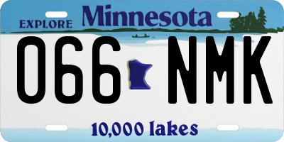 MN license plate 066NMK