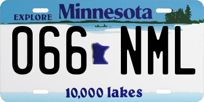 MN license plate 066NML