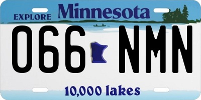MN license plate 066NMN