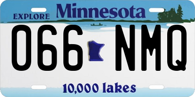 MN license plate 066NMQ