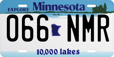 MN license plate 066NMR
