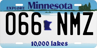 MN license plate 066NMZ