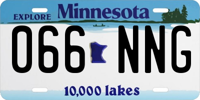 MN license plate 066NNG