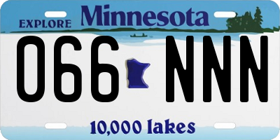 MN license plate 066NNN