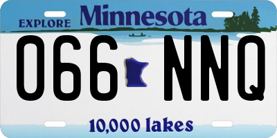 MN license plate 066NNQ