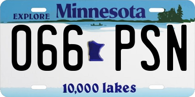 MN license plate 066PSN