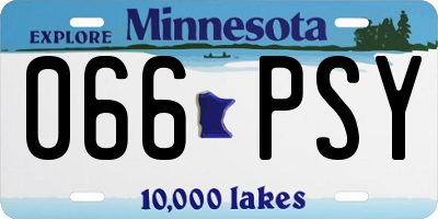 MN license plate 066PSY