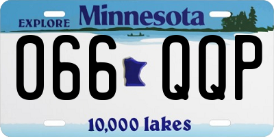 MN license plate 066QQP