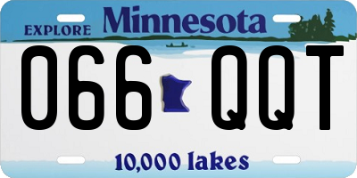 MN license plate 066QQT