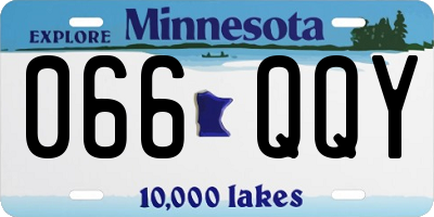 MN license plate 066QQY