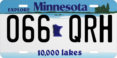 MN license plate 066QRH