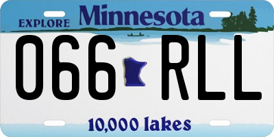 MN license plate 066RLL
