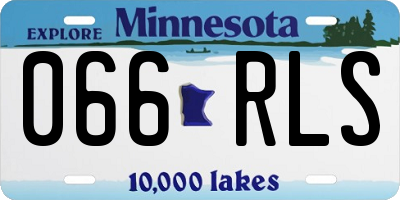 MN license plate 066RLS