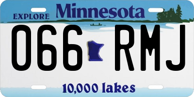 MN license plate 066RMJ