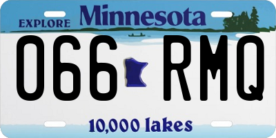 MN license plate 066RMQ