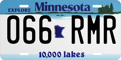 MN license plate 066RMR