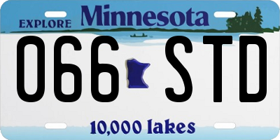 MN license plate 066STD