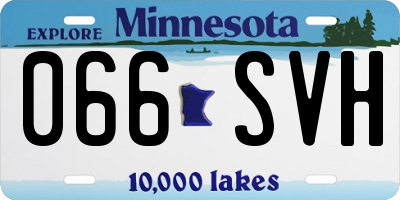 MN license plate 066SVH