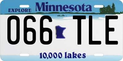 MN license plate 066TLE