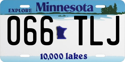 MN license plate 066TLJ