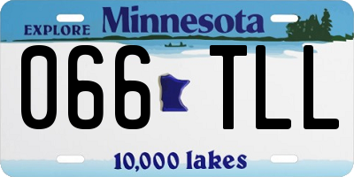 MN license plate 066TLL