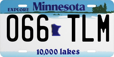 MN license plate 066TLM