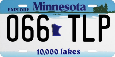 MN license plate 066TLP