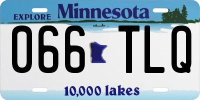 MN license plate 066TLQ
