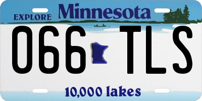 MN license plate 066TLS