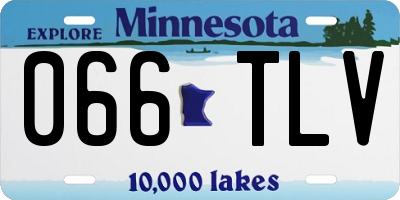 MN license plate 066TLV