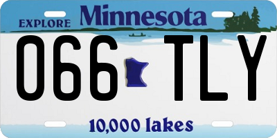 MN license plate 066TLY