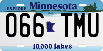 MN license plate 066TMU
