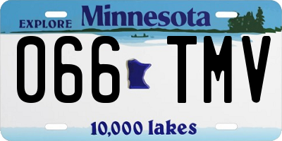 MN license plate 066TMV