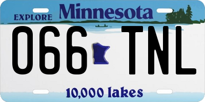 MN license plate 066TNL