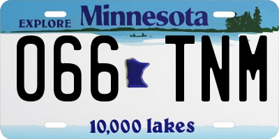 MN license plate 066TNM