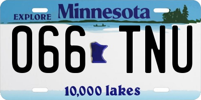 MN license plate 066TNU