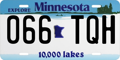 MN license plate 066TQH