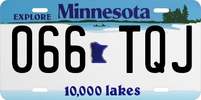 MN license plate 066TQJ