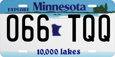 MN license plate 066TQQ