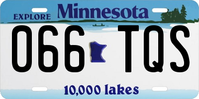 MN license plate 066TQS