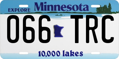 MN license plate 066TRC