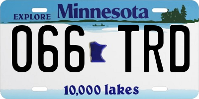 MN license plate 066TRD