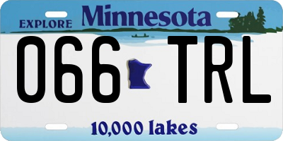 MN license plate 066TRL