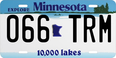 MN license plate 066TRM
