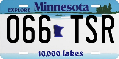 MN license plate 066TSR