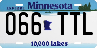 MN license plate 066TTL