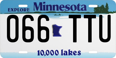 MN license plate 066TTU