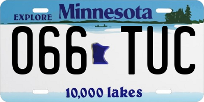 MN license plate 066TUC