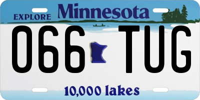 MN license plate 066TUG