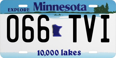 MN license plate 066TVI